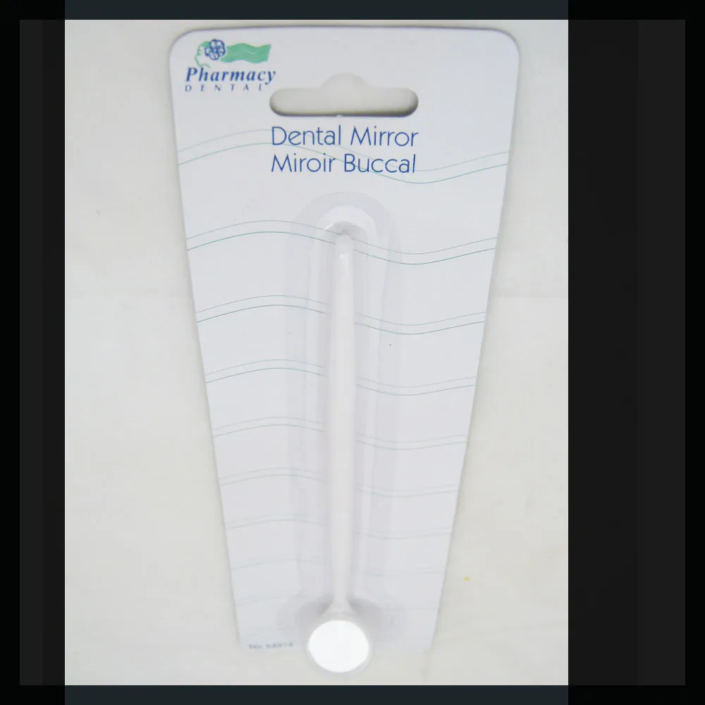 6 Dental Mirror Clean Teeth Mouth Bucal Instrument Handle Laryngeal Dentist
