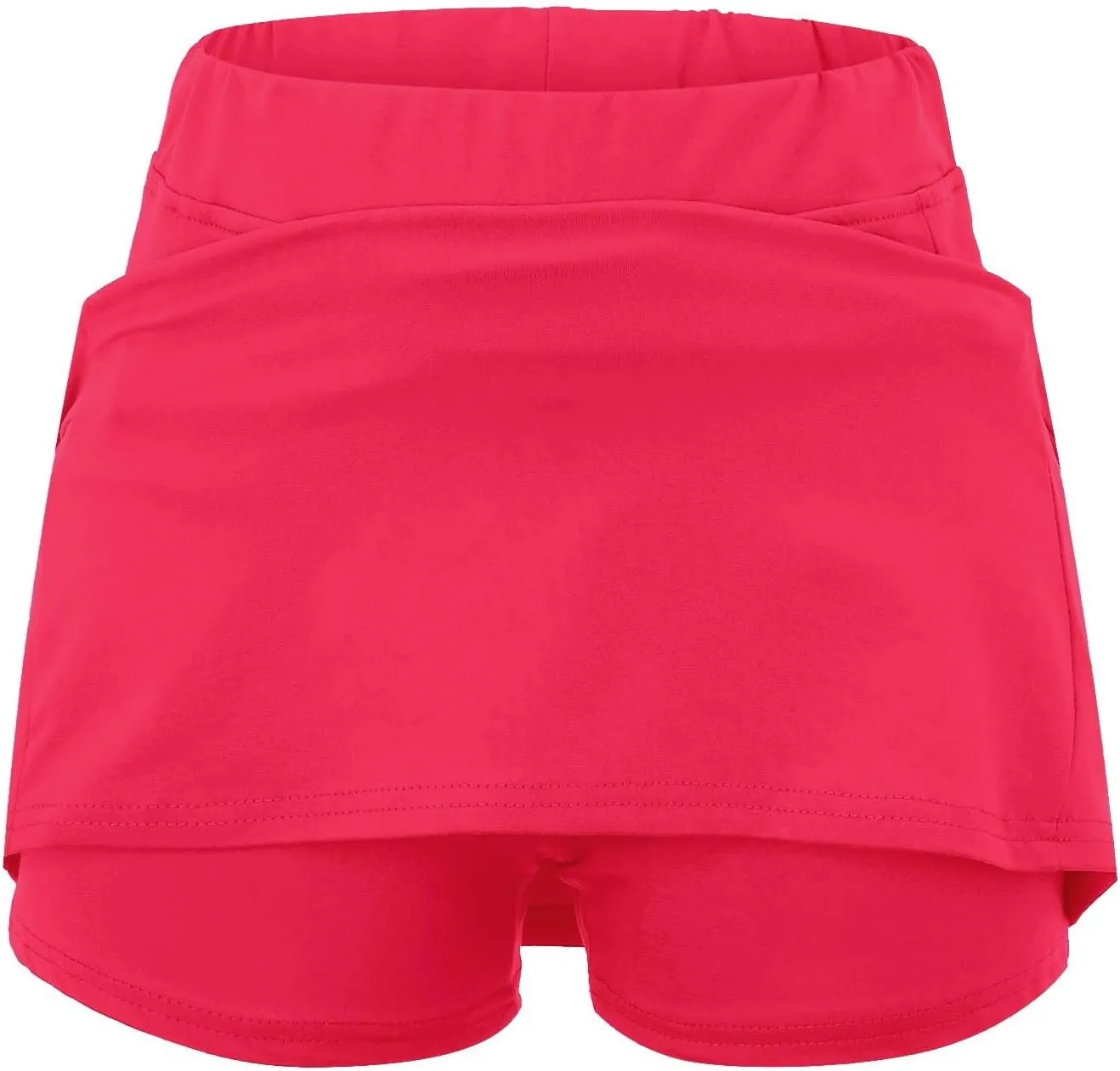 Athletic Skorts for Woman Elastic & Drawstring Tennis/Golf Skirts with Pockets Hight Waist Solid Yoga Shorts 2025