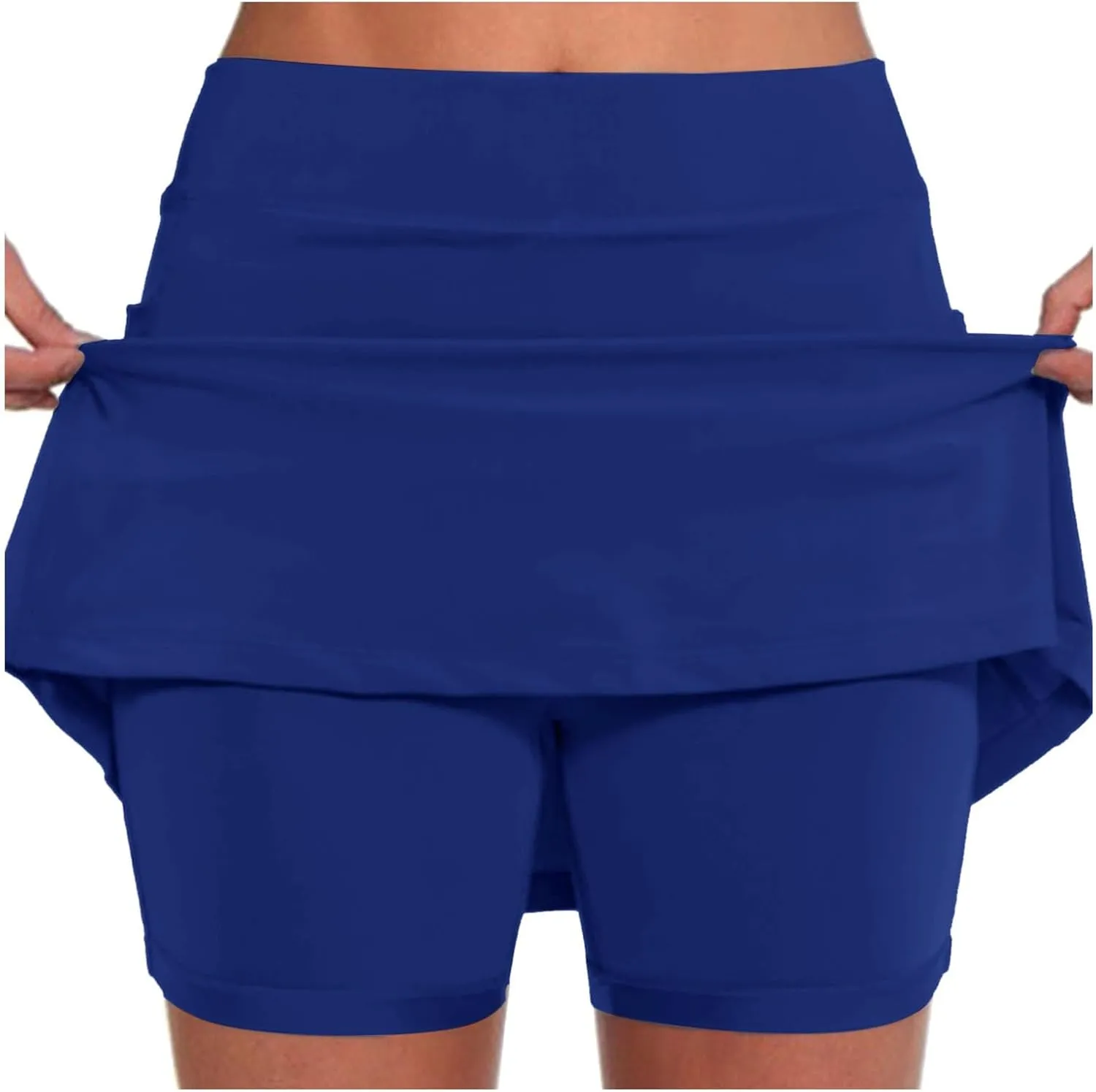 Athletic Skorts for Women Running Tennis Skirt with Shorts High Waist Tummy Control Skirts with Pocket Workout Skorts