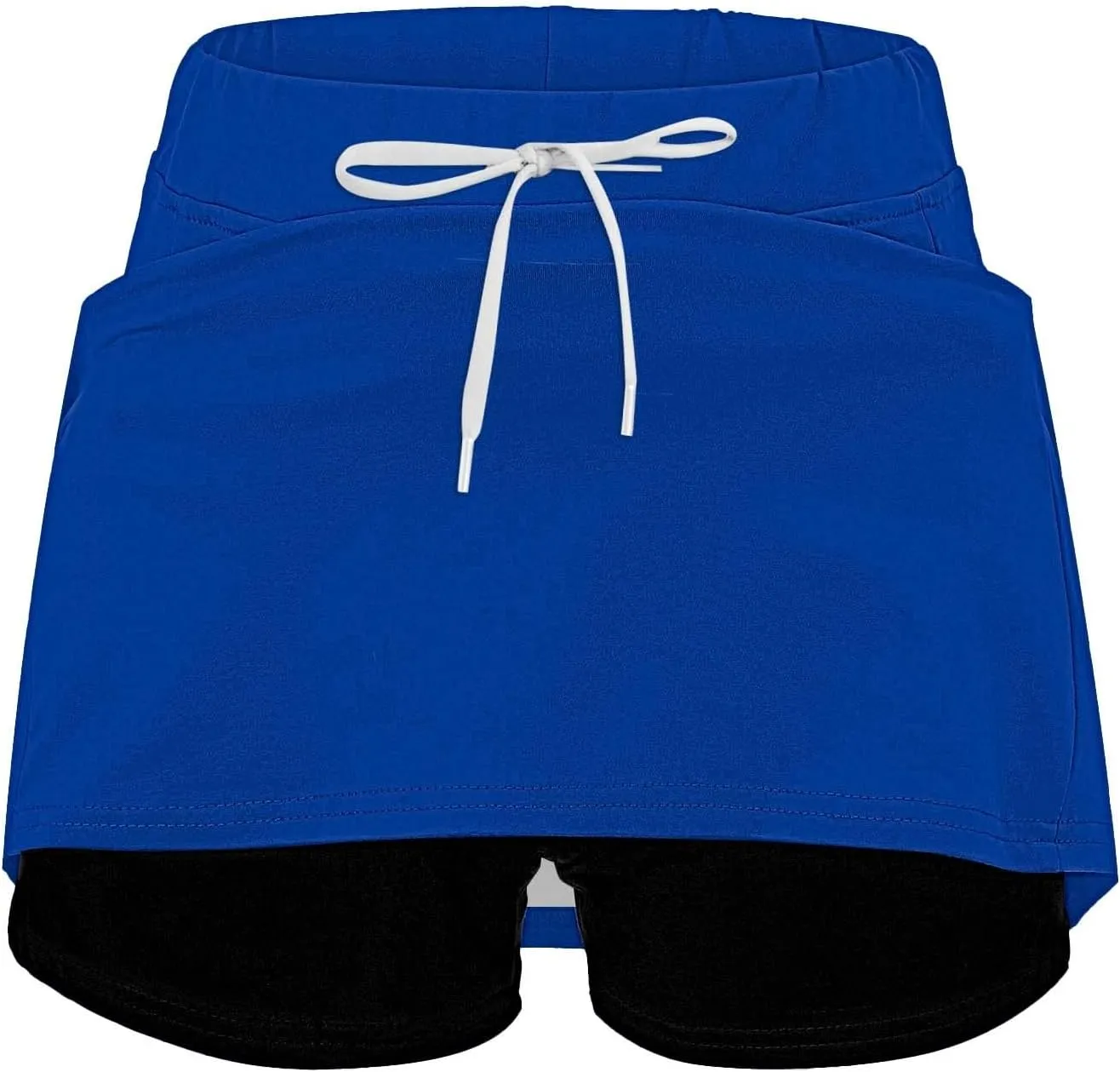 Athletic Skorts for Women with Pockets Plus Size Tummy Control Drawstrings High Waisted Tennis Skirts Yoga Shorts