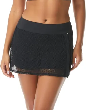 BEACH HOUSE Excel Swim Skort  Athletic Swimsuit Shorts Under Zip Skirt
