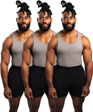 Beaters, Men's Tank Tops, Cotton Spandex Blend Tanks for Men, Comfortable, Durable Ribbed Fabric, Please Size UP