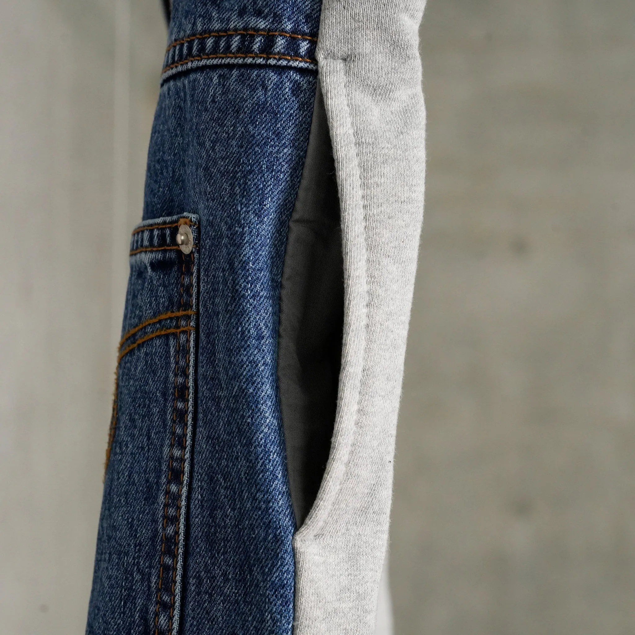 BLUE HYBRID DENIM SKORTS / BLUE