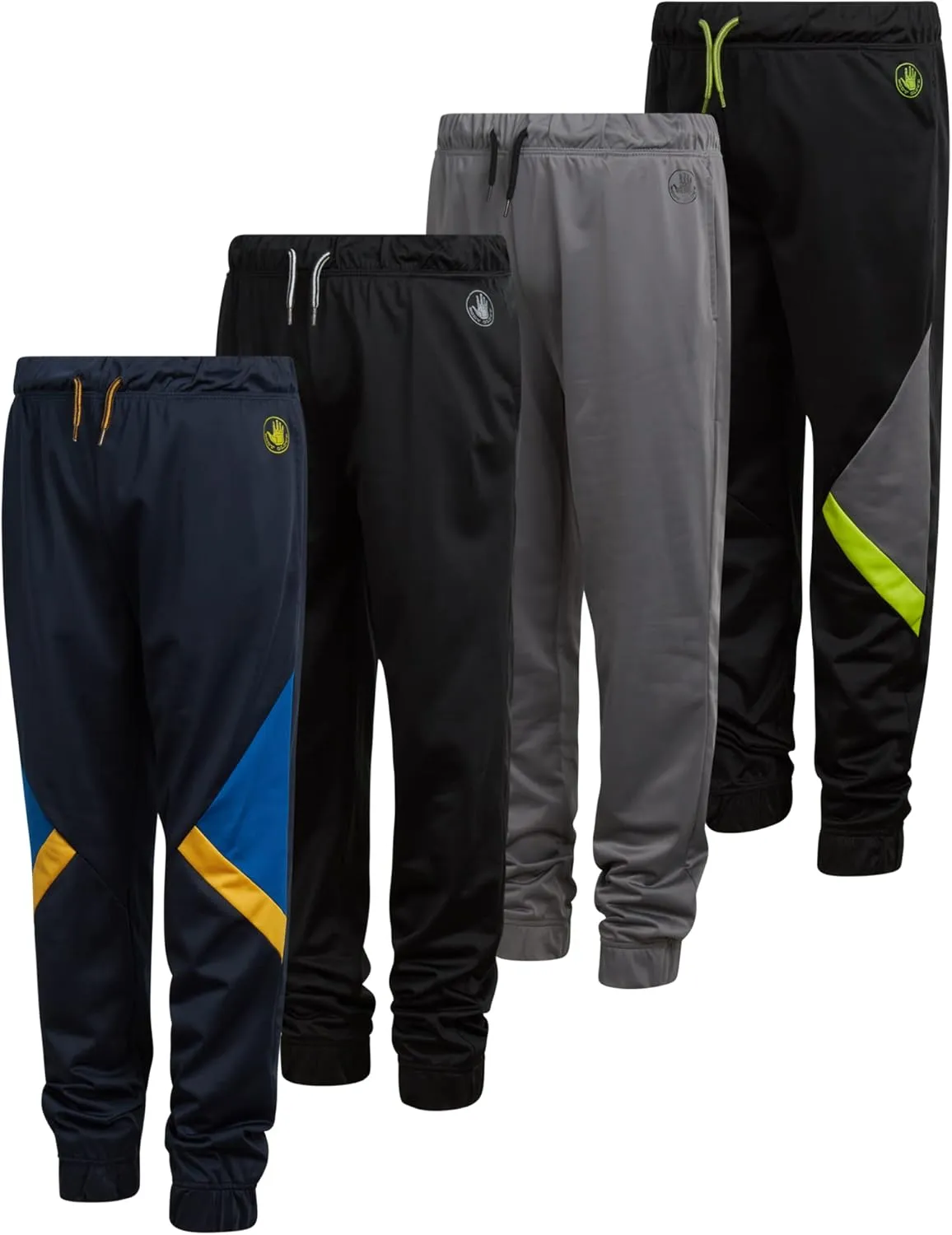 Body Glove Boys Sweatpants - 4 Pack Tricot Athletic Kids Joggers Clothes for Boys Jogger Pants with Pockets (Size: 8-18)