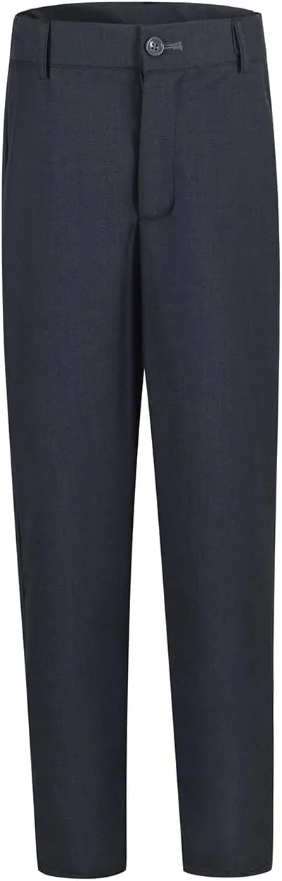 Boys' Flat Front Dress Pants Adjustable Waist School Uniforms Pants