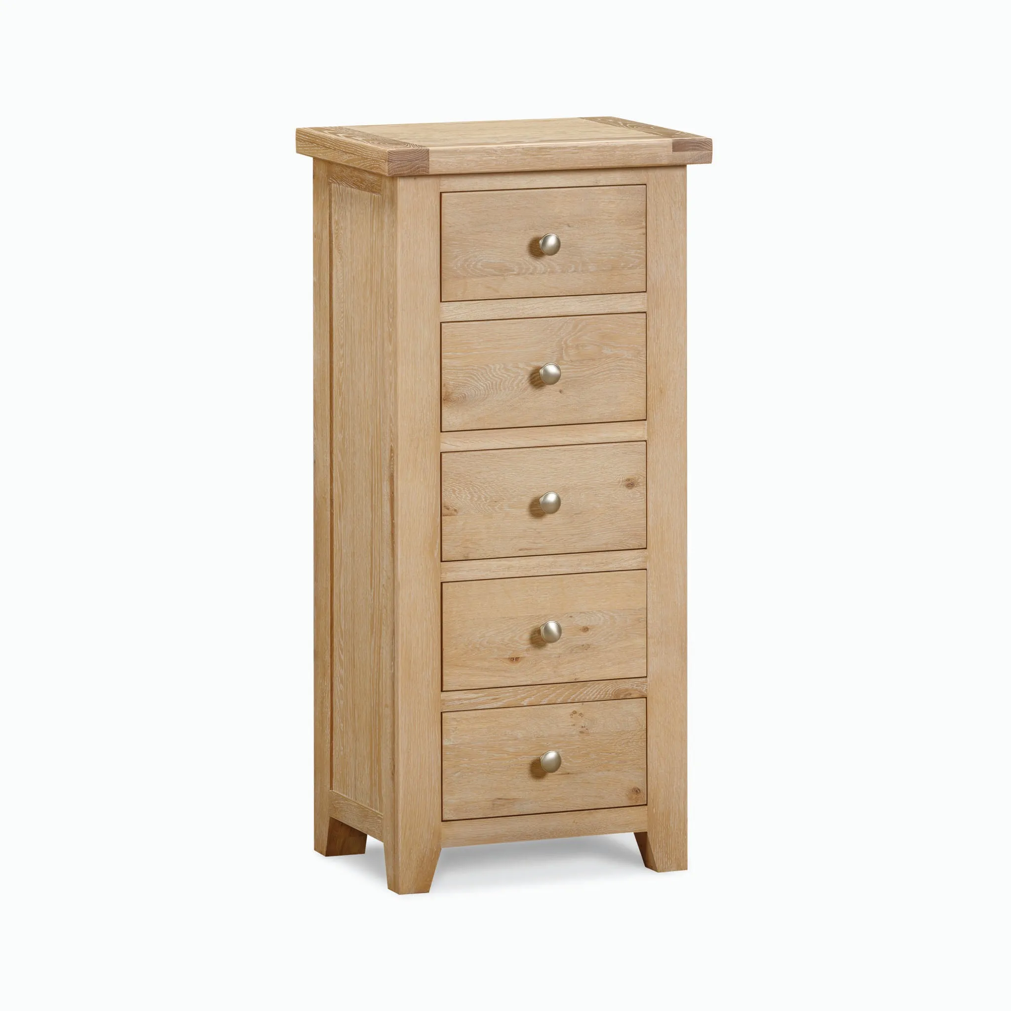 Burford 5 Chest of Drawers in Natural Oak