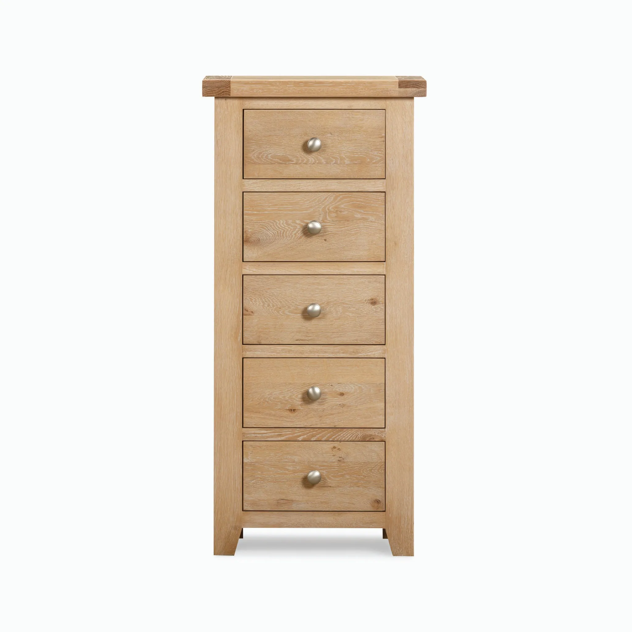 Burford 5 Chest of Drawers in Natural Oak