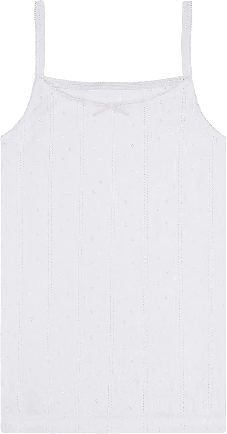 Buyless Fashion Girls Tank Tops - Sleeveless Cami Tanks Cotton Undershirts for Dance Gymnastics, Kids & Toddler Size (8 Pack)