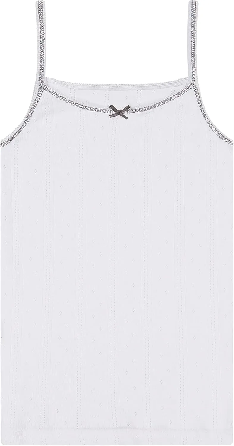 Buyless Fashion Girls Tank Tops - Sleeveless Cami Tanks Cotton Undershirts for Dance Gymnastics, Kids & Toddler Size (8 Pack)