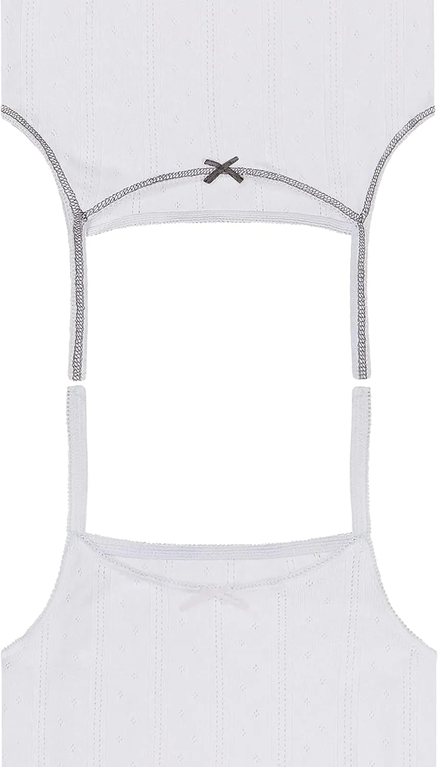Buyless Fashion Girls Tank Tops - Sleeveless Cami Tanks Cotton Undershirts for Dance Gymnastics, Kids & Toddler Size (8 Pack)