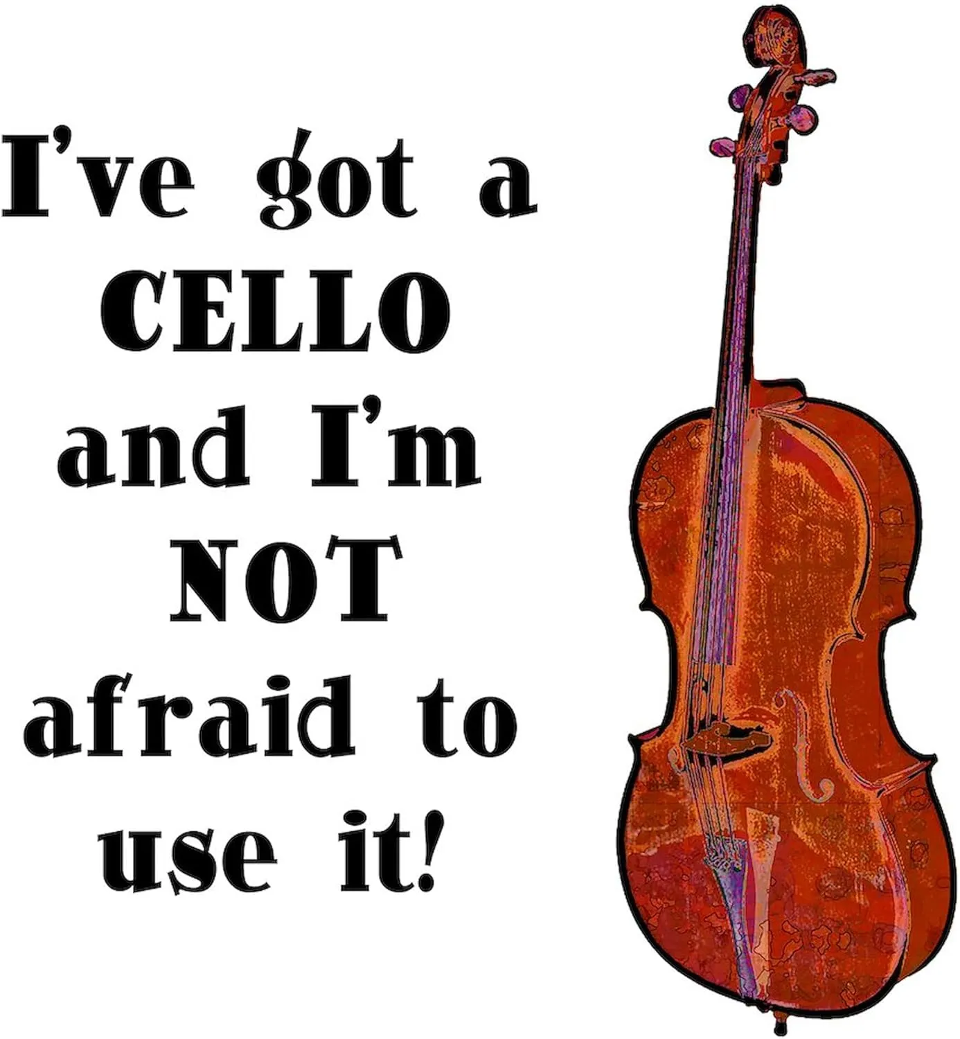 CafePress I've Got A Cello Tote Bag Reusable Natural Beige Canvas Shopping Bag