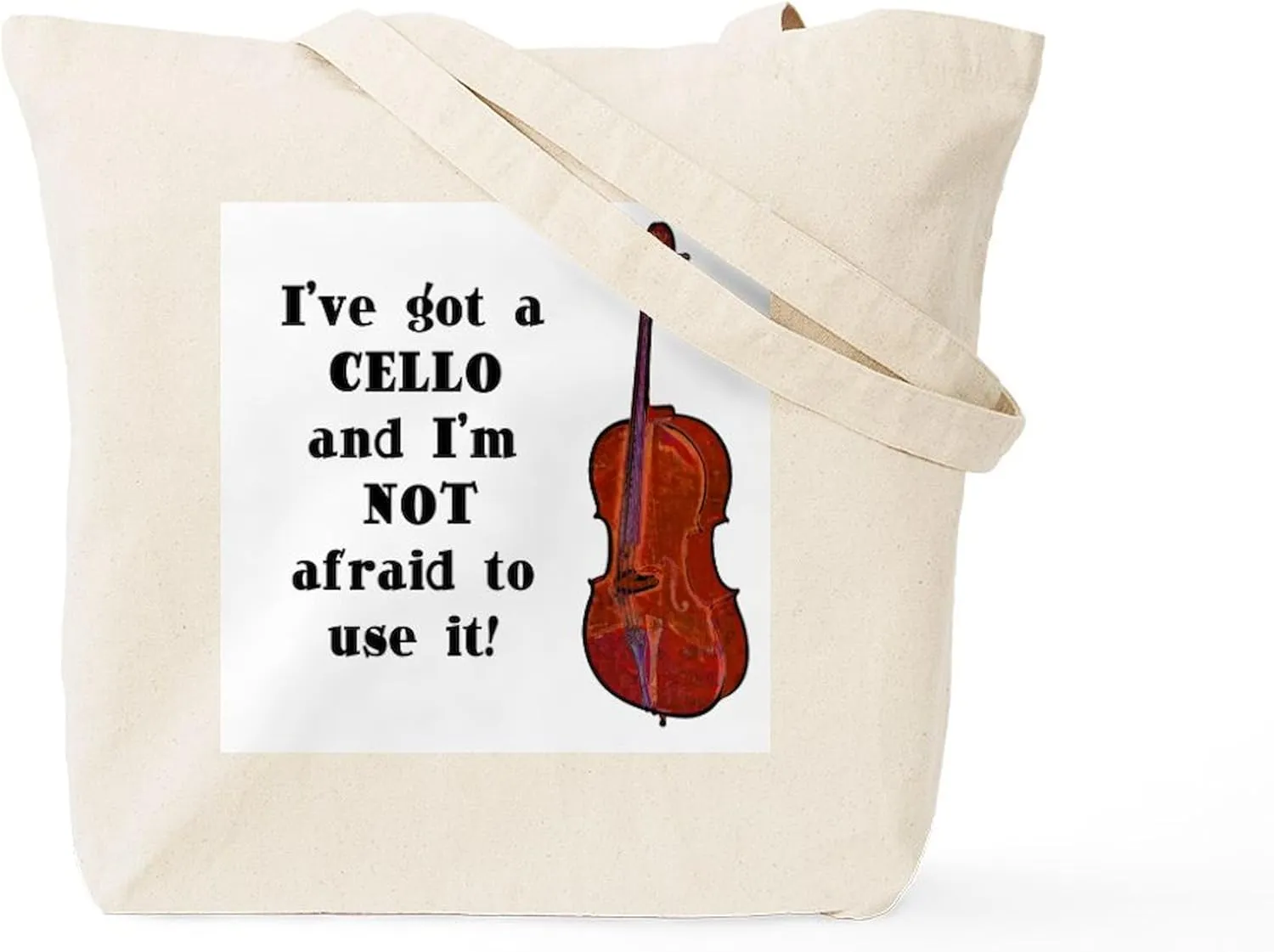 CafePress I've Got A Cello Tote Bag Reusable Natural Beige Canvas Shopping Bag