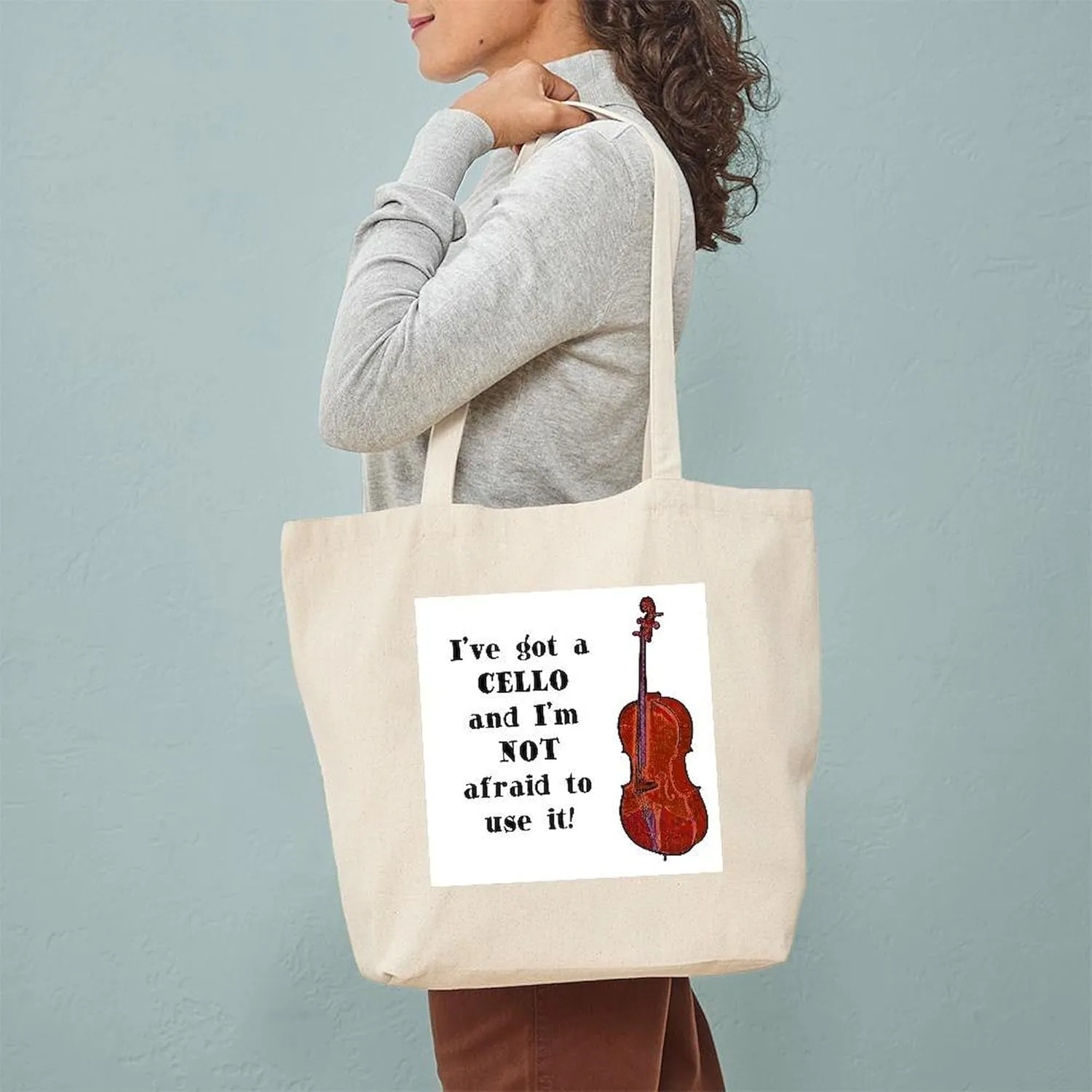 CafePress I've Got A Cello Tote Bag Reusable Natural Beige Canvas Shopping Bag