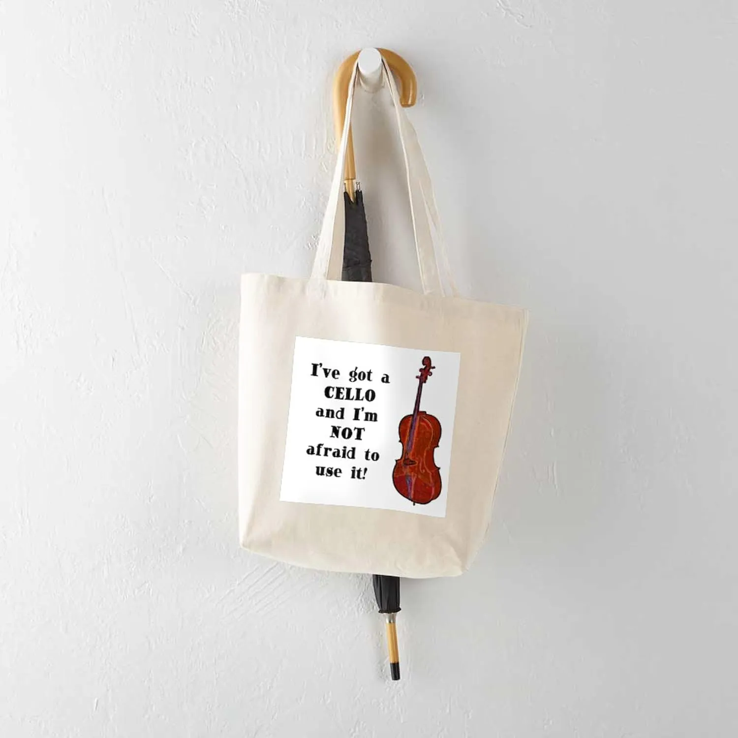 CafePress I've Got A Cello Tote Bag Reusable Natural Beige Canvas Shopping Bag