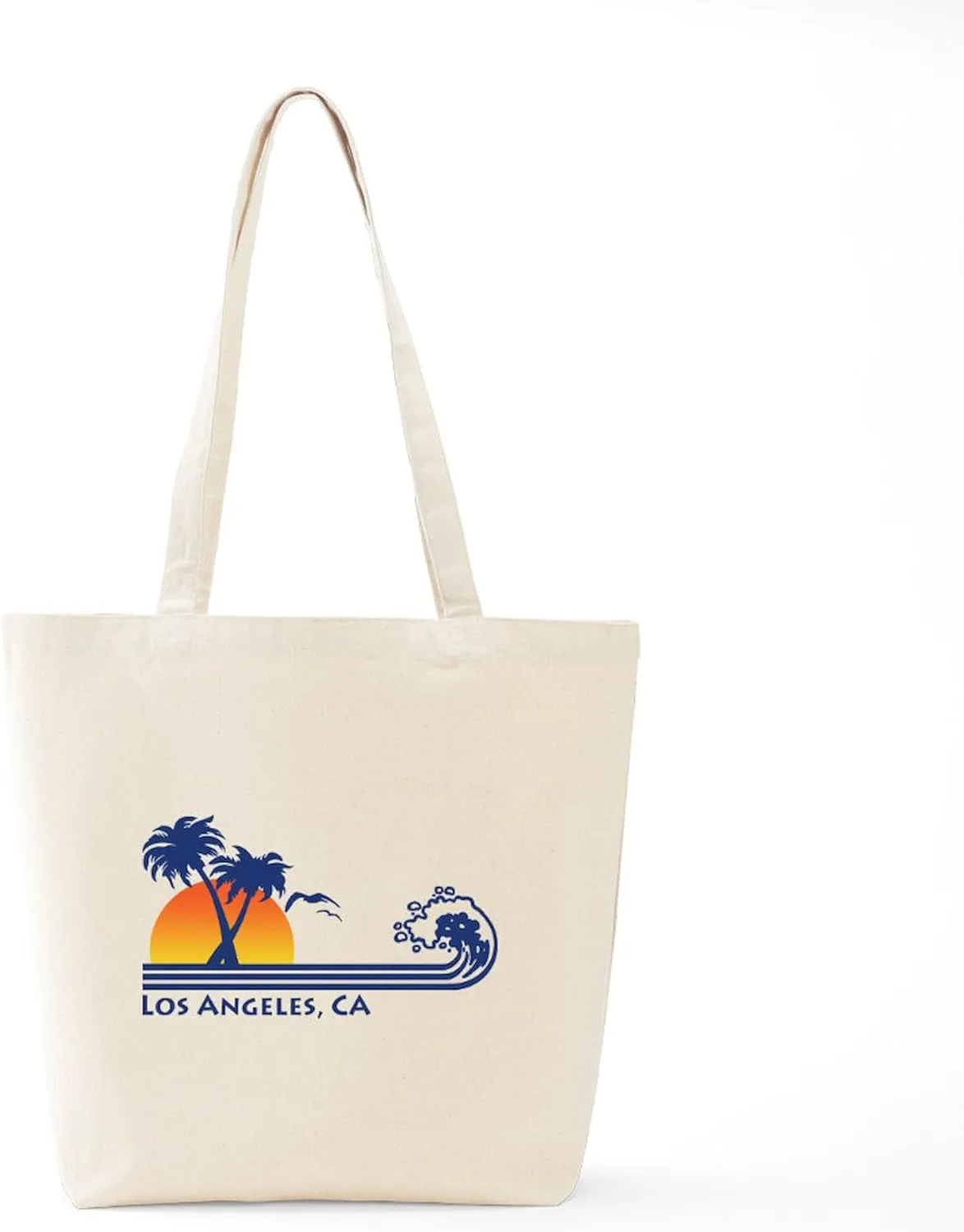 CafePress Los Angeles, CA Tote Bag Reusable Natural Beige Canvas Shopping Bag