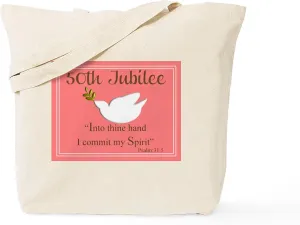 CafePress Nuns Jubilee III Tote Bag Reusable Natural Beige Canvas Shopping Bag