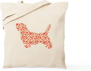 CafePress Petit Basset Griffon Vendeen Tote Bag Reusable Natural Beige Canvas Shopping Bag