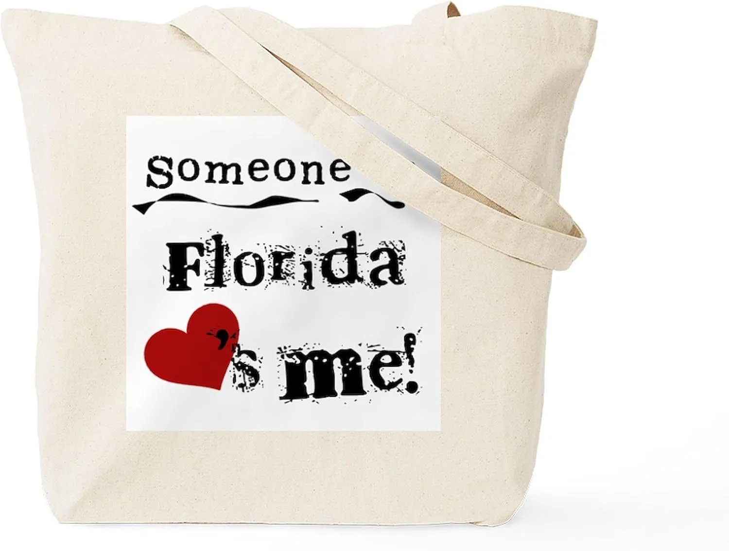 CafePress Someone In Florida Tote Bag Reusable Natural Beige Canvas Shopping Bag
