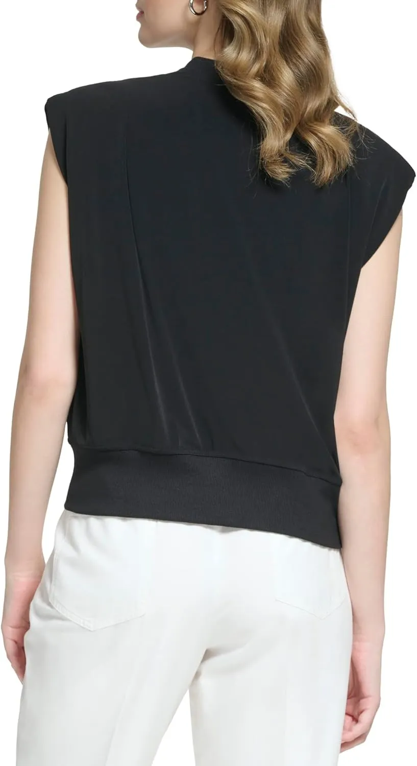 Calvin Klein Women's Knit Strong Shoulder Jacket