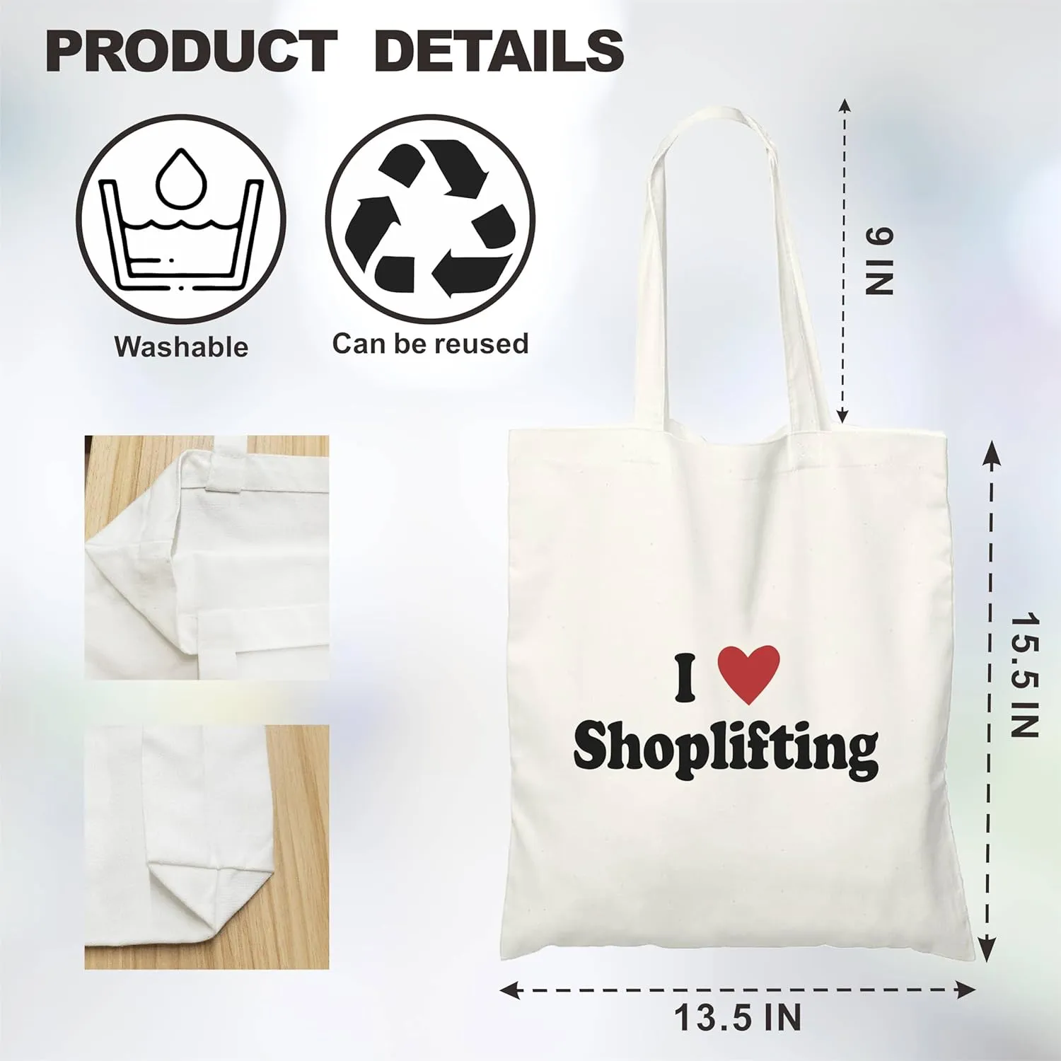 Canvas Tote Bag For Women,A