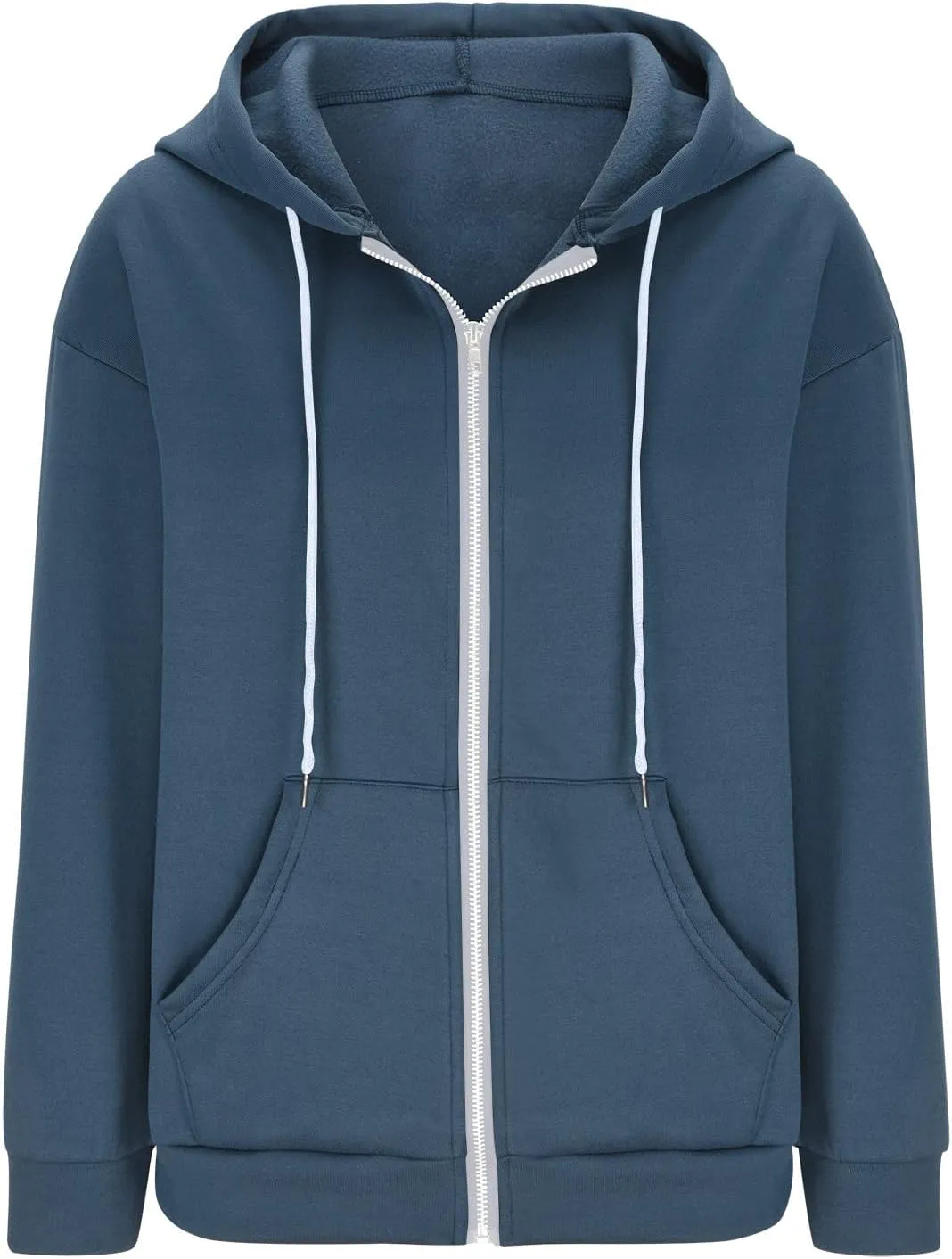 Ceboyel Sweatshirt for Womens Fashion Full Zip Hoodie Oversized Long Sleeve Jackets Y2k Trendy Teen Girls Fall Clothes 2023
