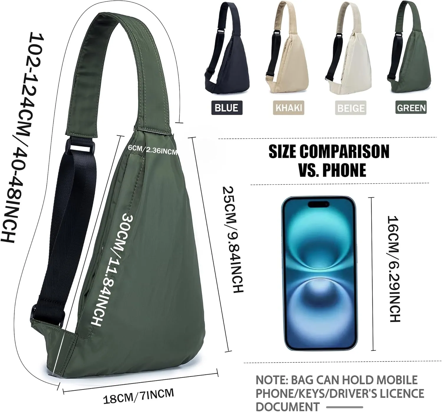 Croogo Casual Small Crossbody Backpack - Outdoor Chest Shoulder Hiking Bag, Anti-Theft Waterproof Day Pack for Sling
