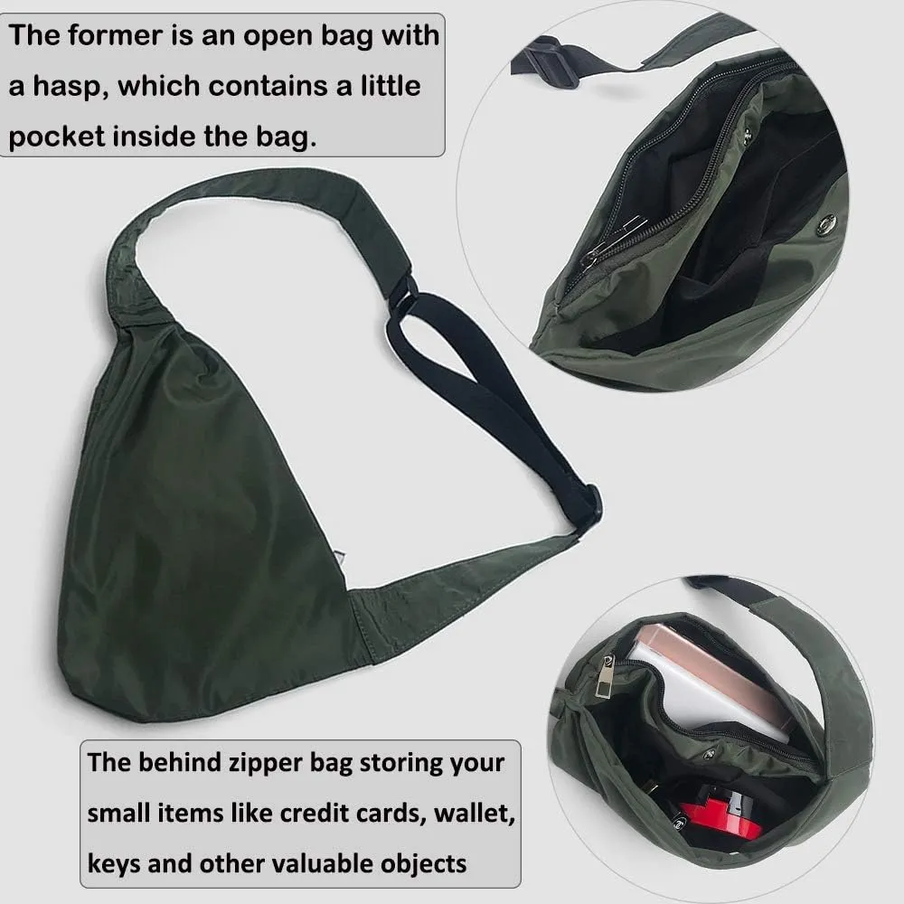 Croogo Casual Small Crossbody Backpack - Outdoor Chest Shoulder Hiking Bag, Anti-Theft Waterproof Day Pack for Sling