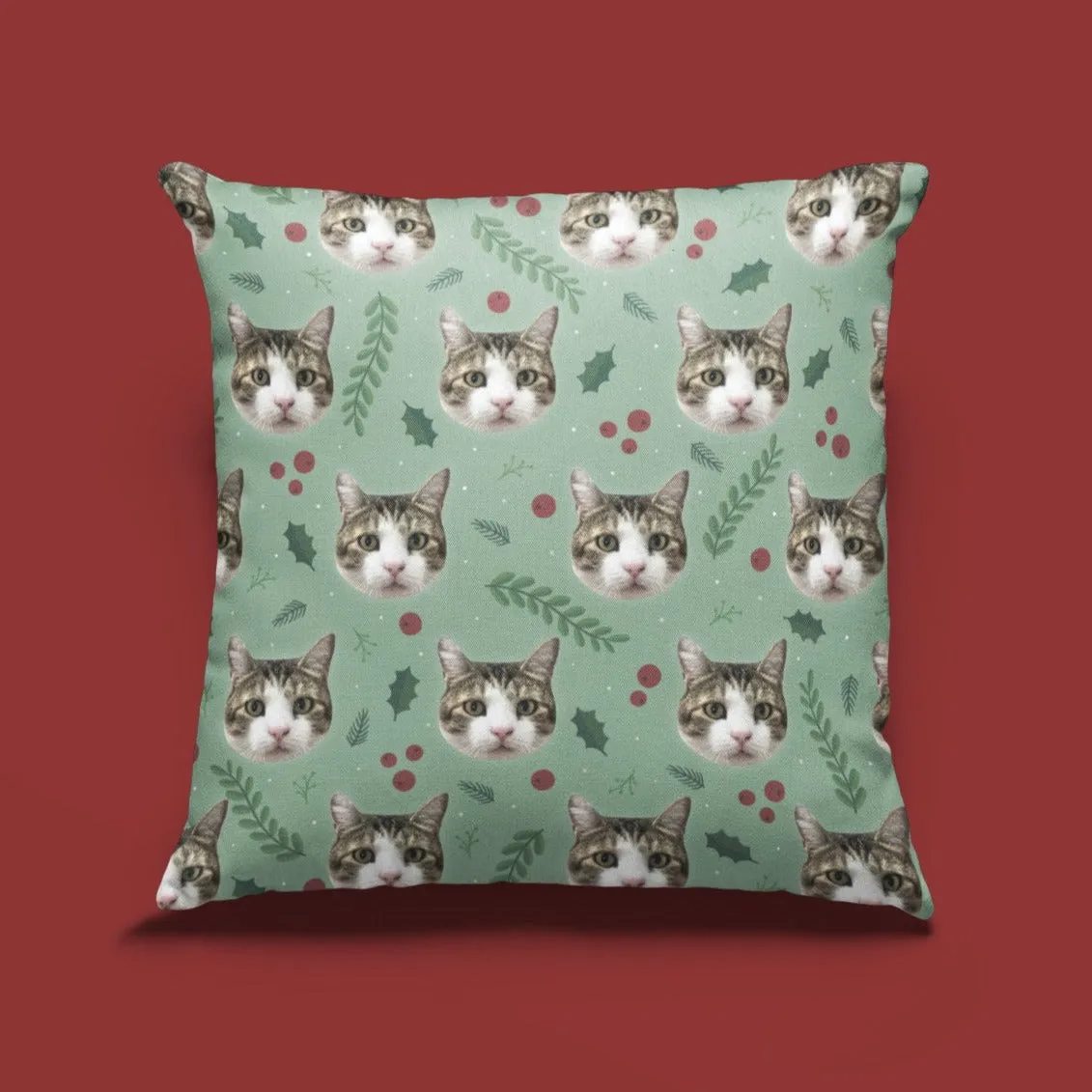 Custom Print Your Cat Toss Pillow Cover