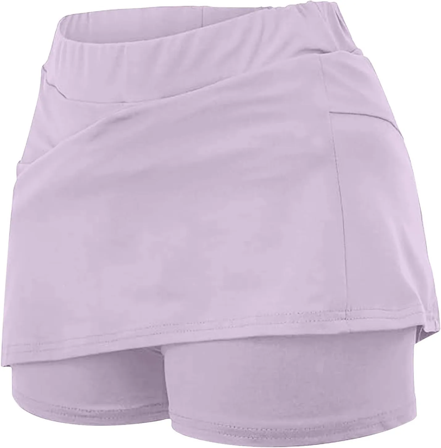 DDAPJ pyju Golf Skirts for Women Elastic High Waisted Athletic Skort Workout Casual Tennis Skirted Shorts for Teen Girls
