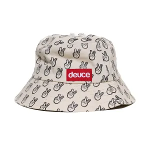 Deuce Peace Bucket Hat | Cream/Black