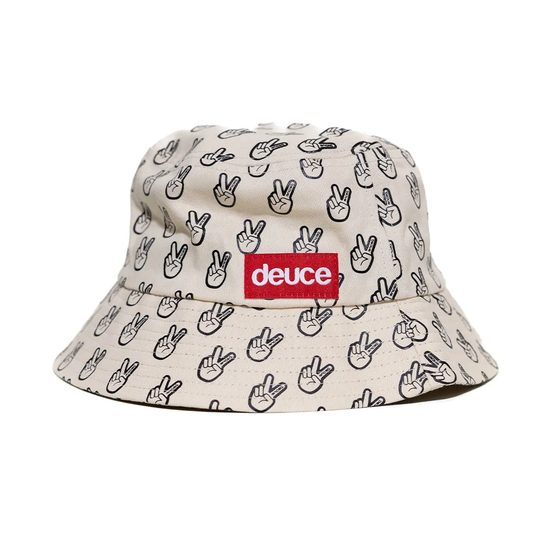 Deuce Peace Bucket Hat | Cream/Black