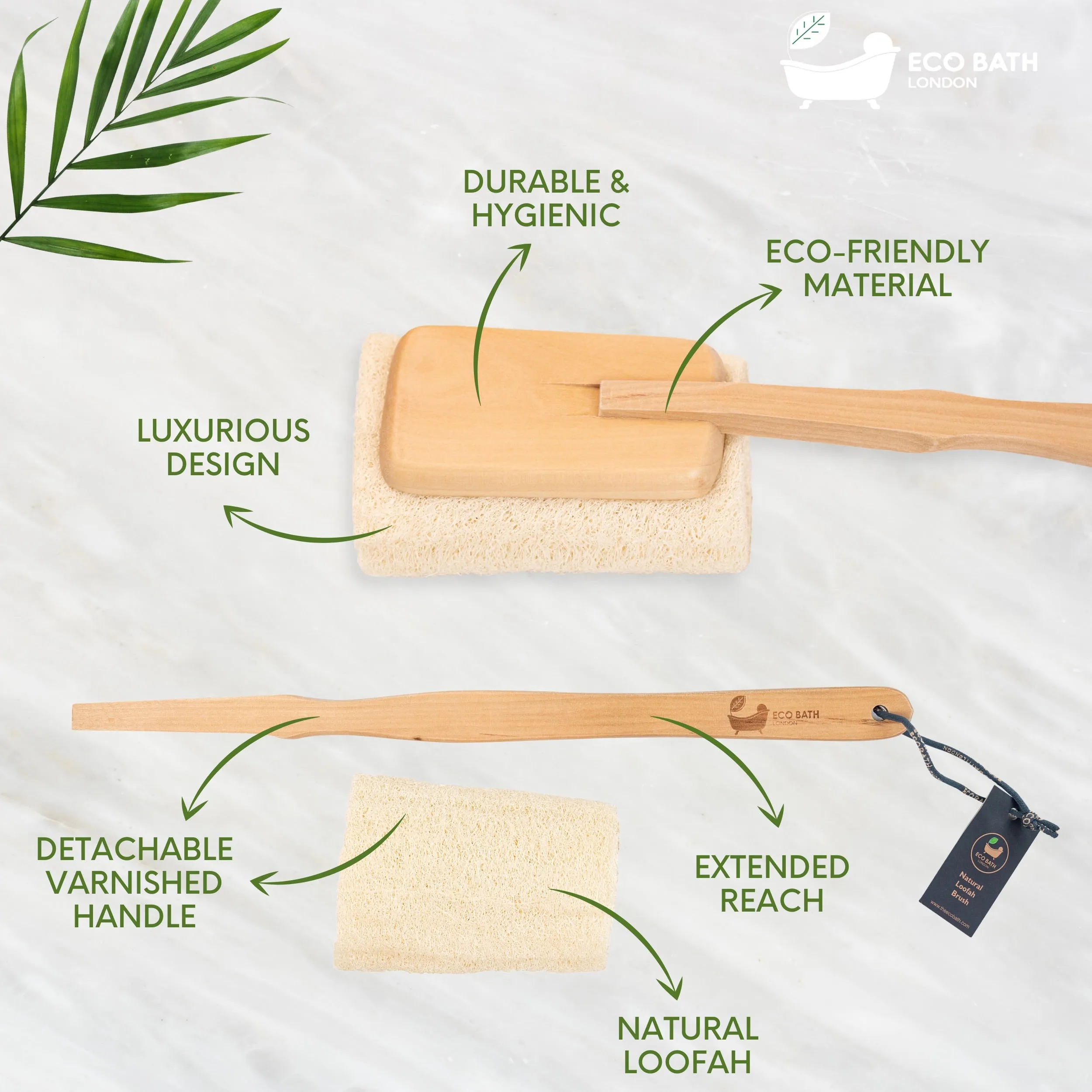 Eco Bath Natural Loofah Brush