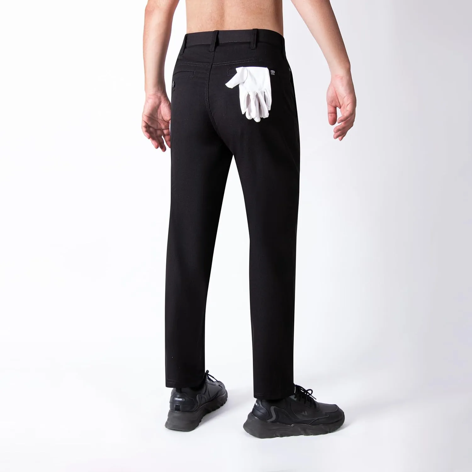 FORBEMK Men's Dress Pants Slim Fit Flat Front Pant Lightweight Golf Pants Casual Trousers with Pockets
