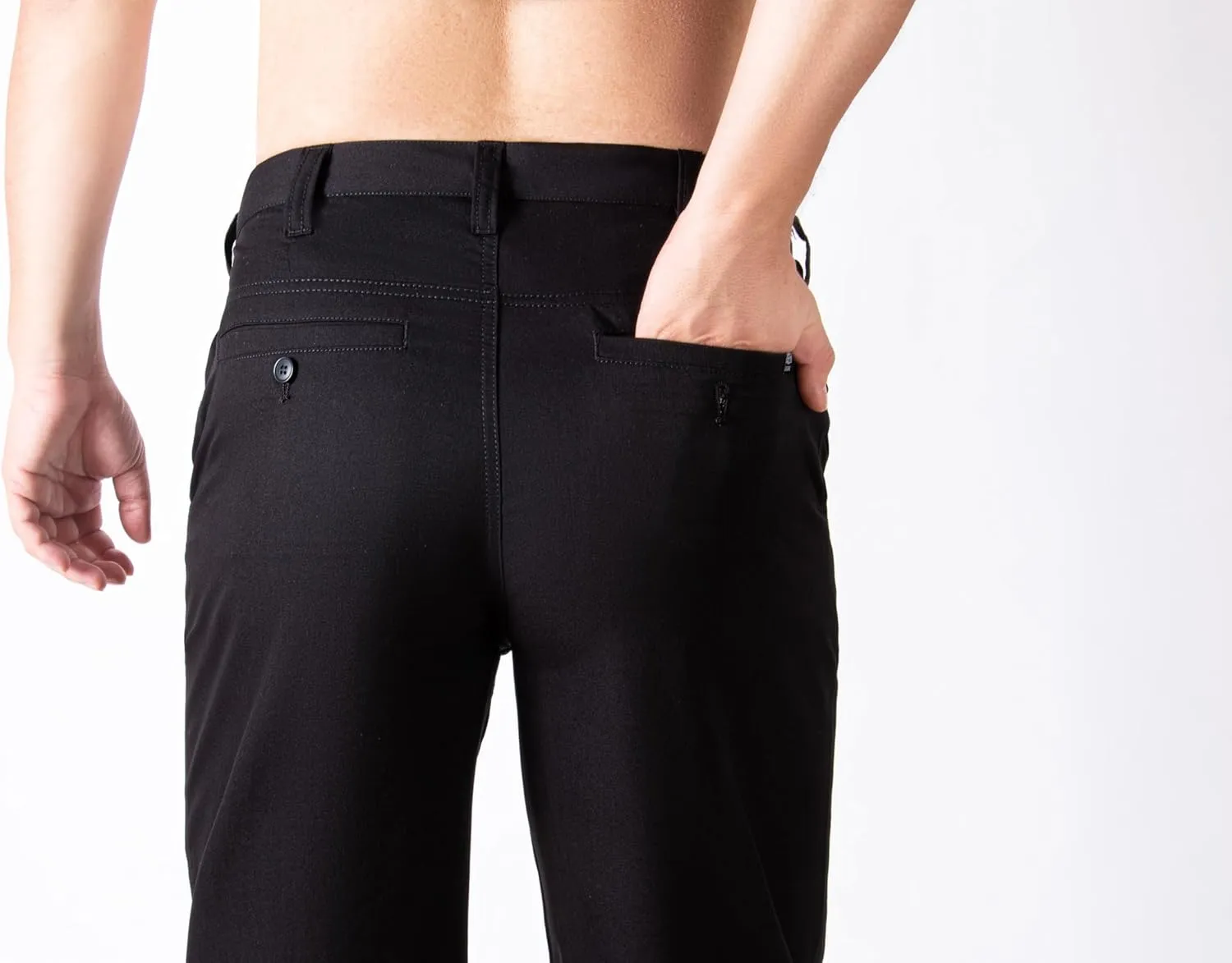 FORBEMK Men's Dress Pants Slim Fit Flat Front Pant Lightweight Golf Pants Casual Trousers with Pockets