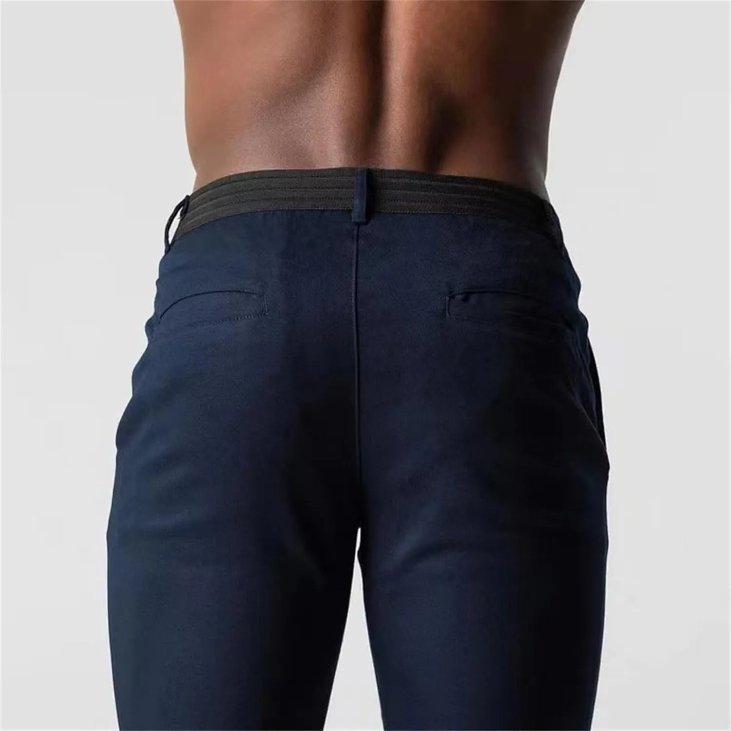 Foueo Active Chinos, Mens Chinos Slim Fit Stretch Skinny Tapered Dress Pants, Mens Slim Fit Joggers Mens Skinny Pants