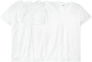 Goodfellow & Co Men's 4 1 Bonus Pack Short Sleeve V-Neck Undershirt