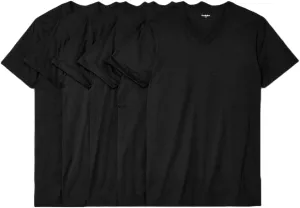Goodfellow & Co Men's 4 1 Bonus Pack Short Sleeve V-Neck Undershirt