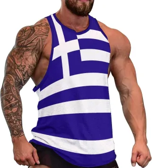 Guam Flag Tank Tops Beach Summer Sleeveless Shirts Vacation Tanks Gym Tank T-Shirt Top for Men