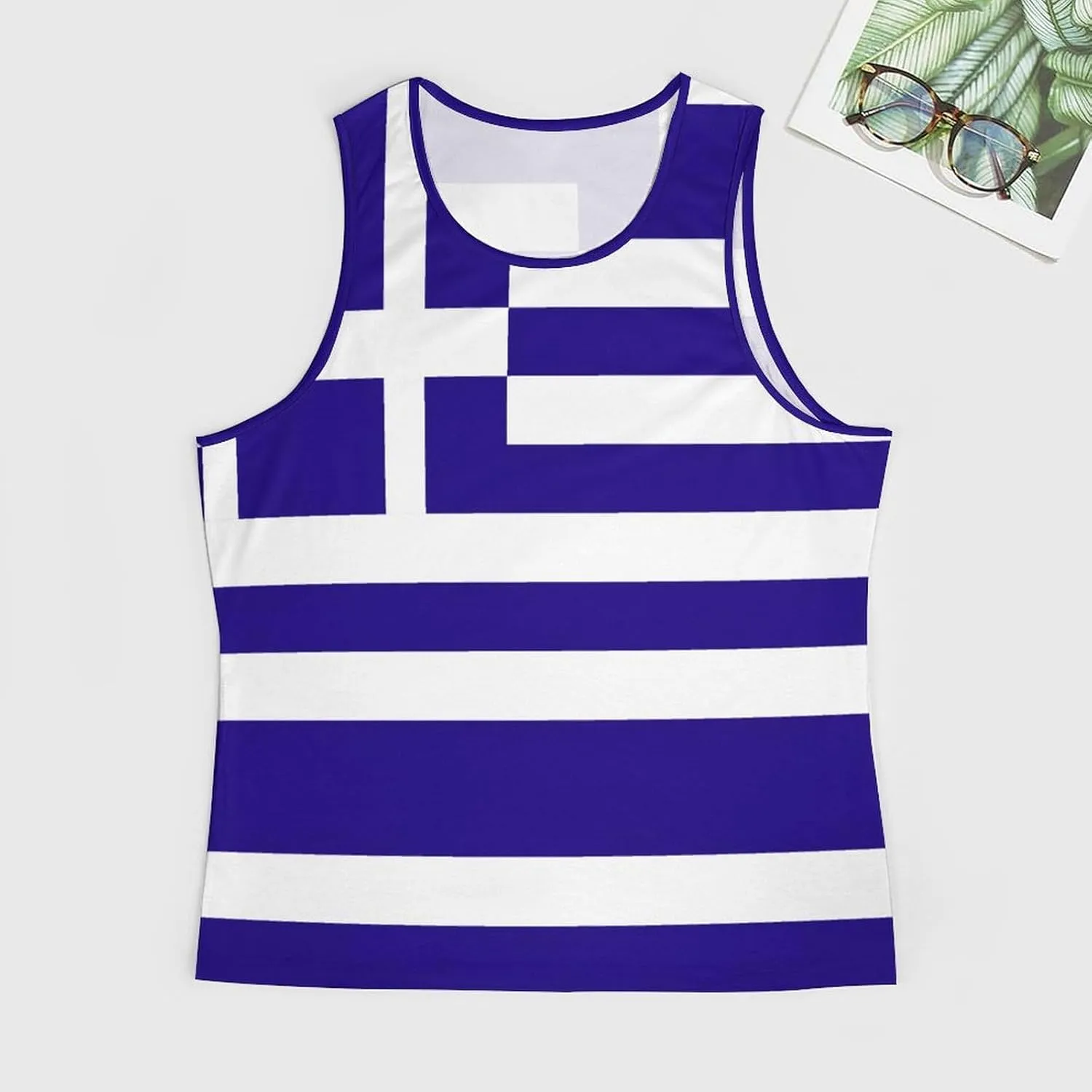 Guam Flag Tank Tops Beach Summer Sleeveless Shirts Vacation Tanks Gym Tank T-Shirt Top for Men