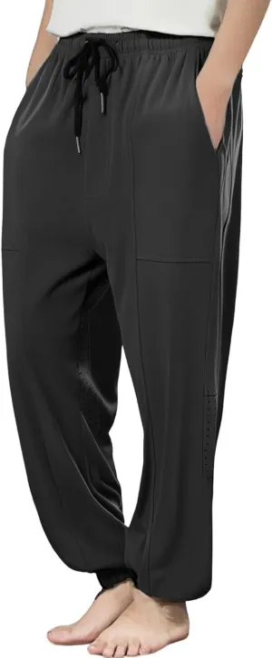 Gym Sweatpants Men Linen Tactical Gym Skinny Outfits Bike Elastic Waist Motorcycle Summer Cloth Casual Resort Wear