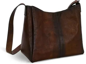 HESHE Leather Handbags for Women Shoulder Bag Designer Tote Hobo Purses Travel Crosbody Bags for Everyday