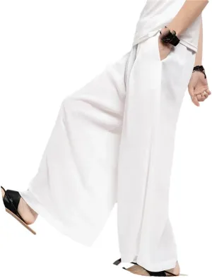 Hgvcfcv Mens Summer Oversized Harem Pants Men Harajuku Black Casual Pants Loose Jogger Trousers Male Wide Leg Pants
