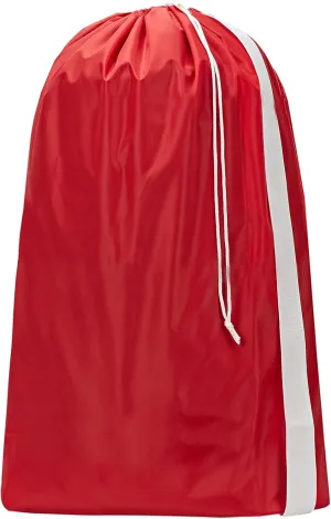 HOMEST XL Nylon Laundry Bag with Strap, Large Dirty Garments Organizer, Easy Fit a Hamper or Clothing Basket, Can Carry Up to 4 Loads of Clothes, Red
