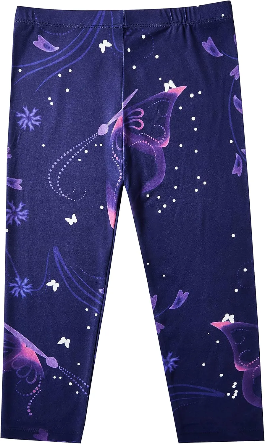 IRELIA 3 Pack Modal Girls Leggings Capri Solid Pant for School/Holiday