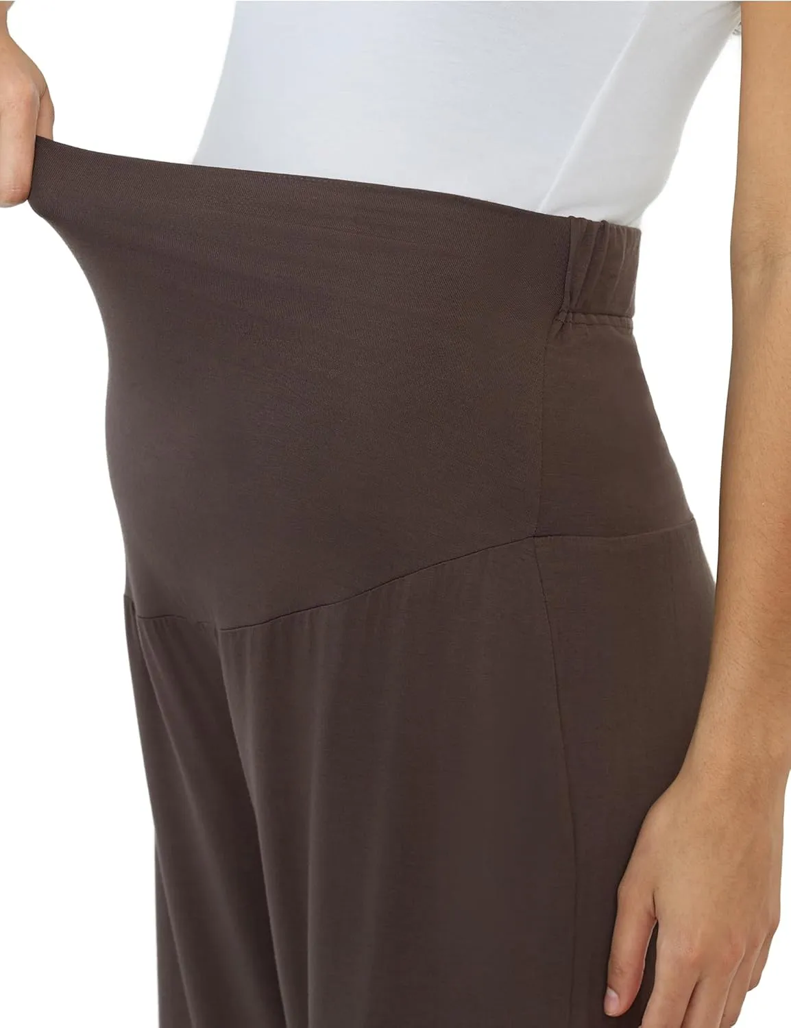 Joyaria Maternity Pants Summer Pregnancy Pants Wide Leg for Work Loose Lounge Pants Over The Belly Stretchy Sweatpants