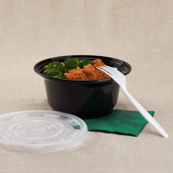 Karat 36oz PP Plastic Injection Molding Bowl (179mm), Black - 300 pcs