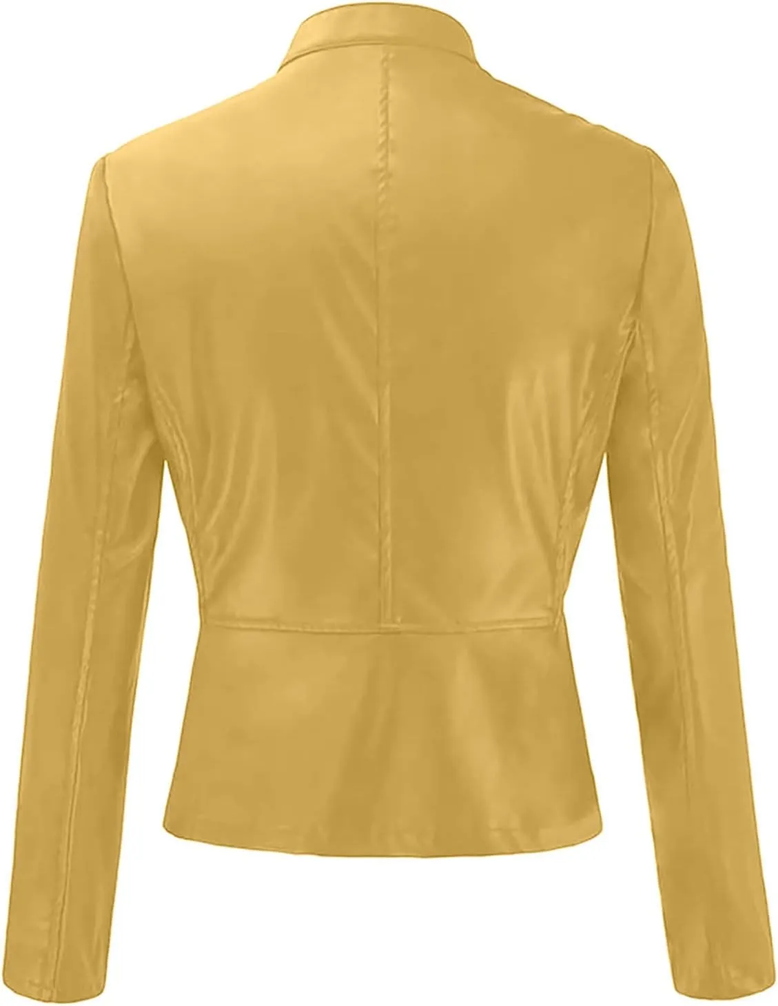 Kuluzego Womens Cardigan Front Coat Baby Tees Jacket Outerwear for Women Long Sleeve Faux Leather Fall Winter Coat 2025 Y2K