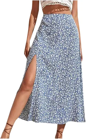 Ladies Skorts Skirt for Women Ribbed Wrap Slit Pencil Criss Cross Basic Maxi Long Skorts 2025 Regular Fit