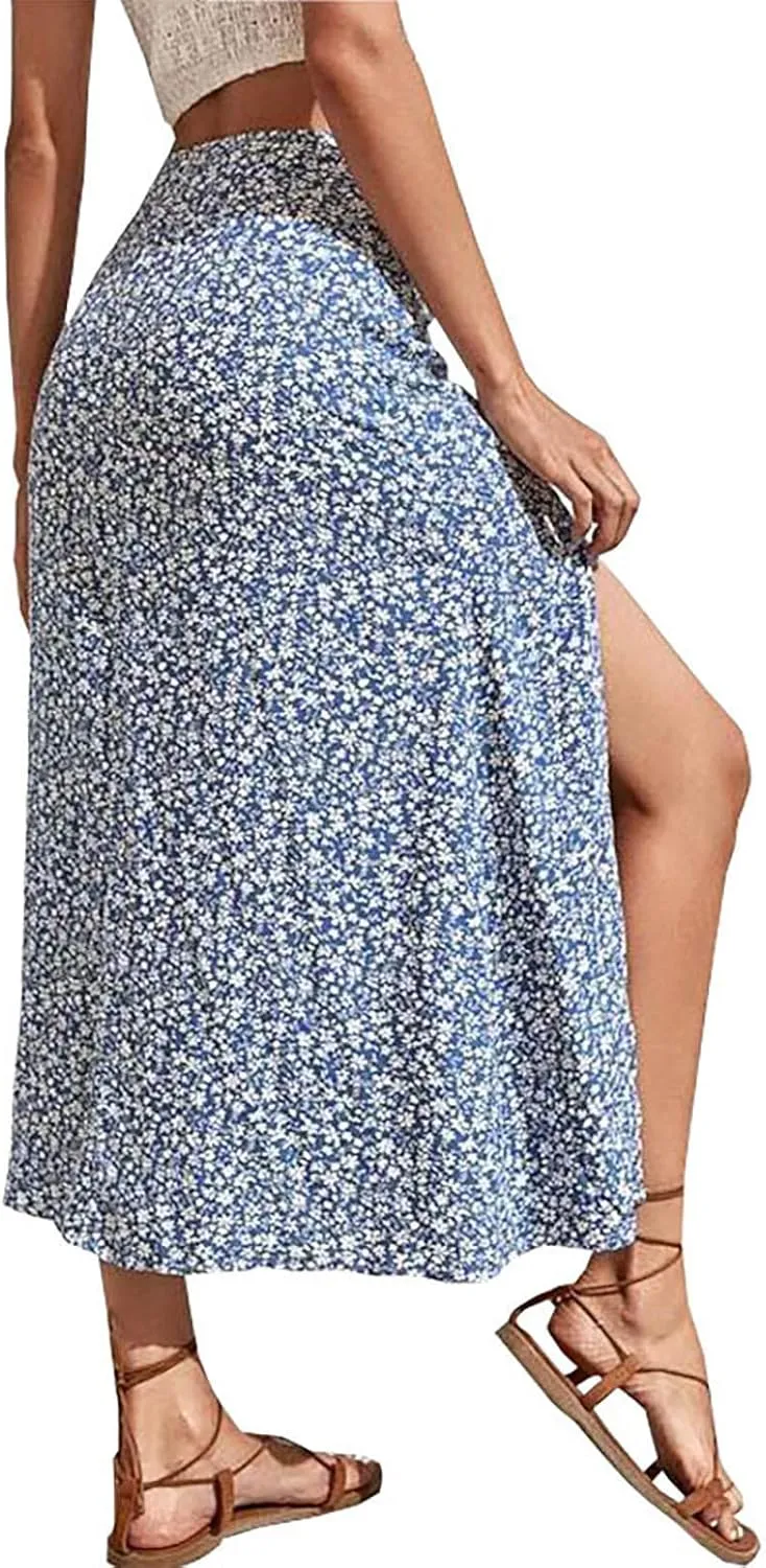 Ladies Skorts Skirt for Women Ribbed Wrap Slit Pencil Criss Cross Basic Maxi Long Skorts 2025 Regular Fit