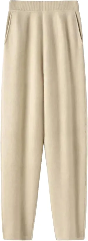 Lady Knitted Loose Outerwear Harem Pants Versatile Harem Pants Slimming Trousers